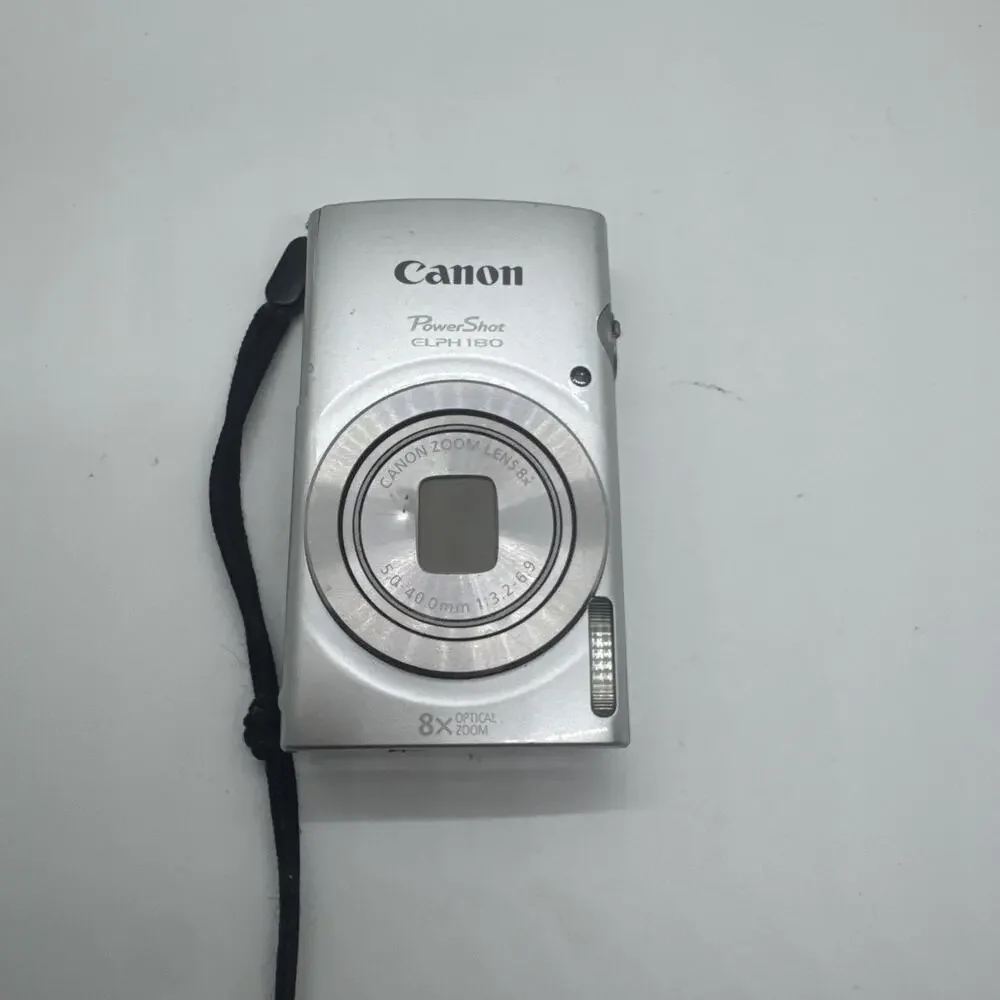 Canon PowerShot ELPH 180 Optical Zoom Compact Digital Camera For Parts Not Work